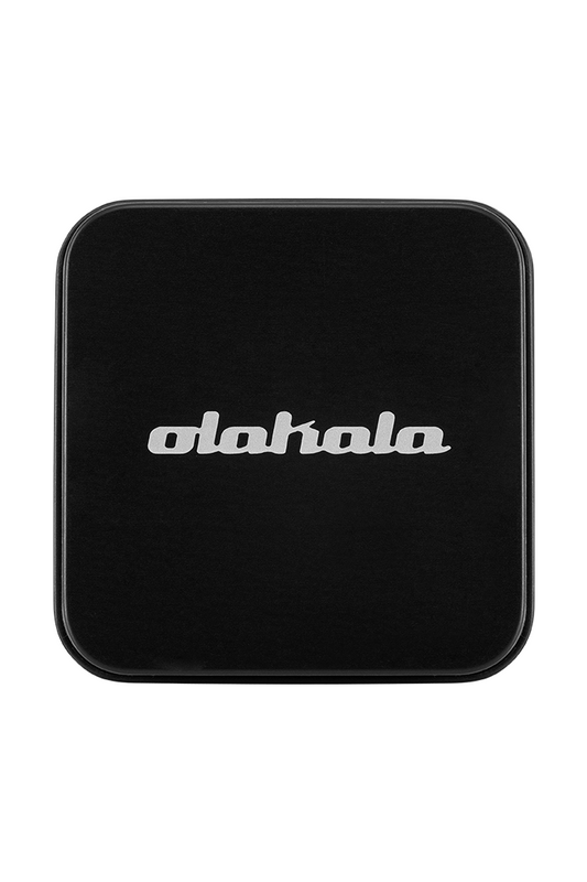 Core Protector Chain Silver with engraved logo, presented as a square black object with silver text. Part of the official OLAKALA® online store.