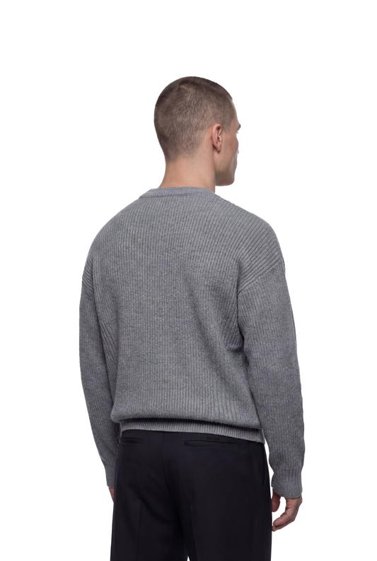 CC Core Rib Knit Sweater Grey