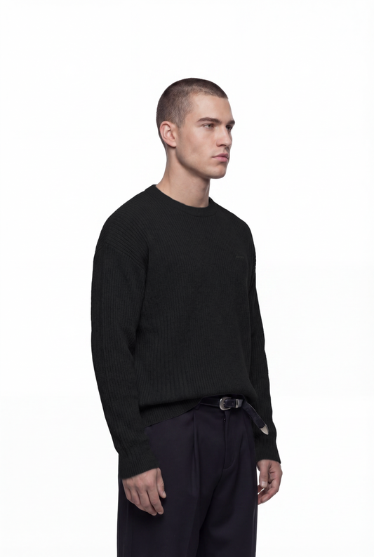 CC Core Rib Knit Sweater Black