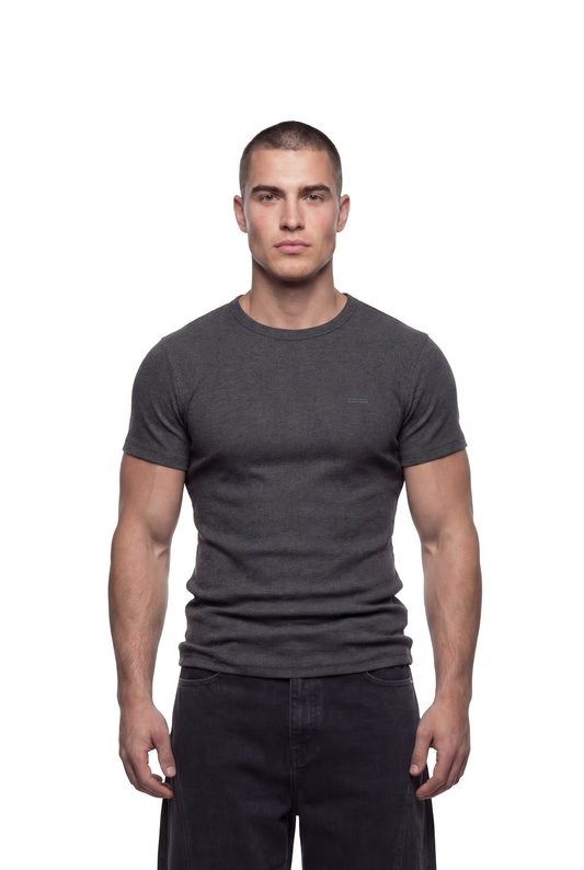 CC Core Slim Rib T-Shirt Gray