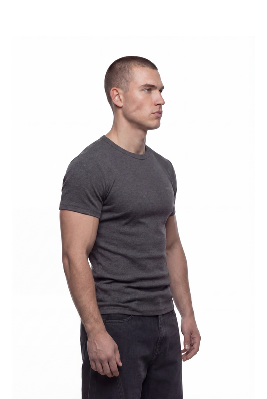 CC Core Slim Rib T-Shirt Gray