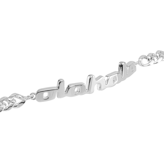 CC Logo Bracelet Silver coated