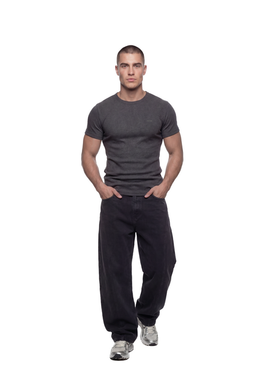 CC Core Slim Rib T-Shirt Gray