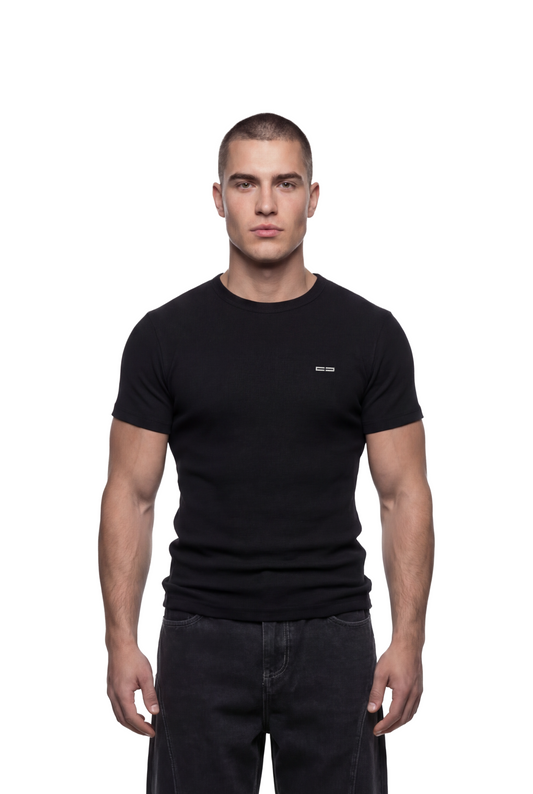 CC Core Slim Rib T-Shirt Black