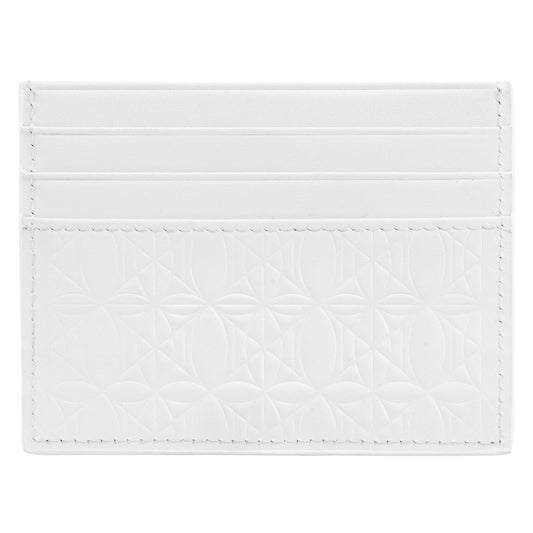 CC Leather Monogram Cardholder White