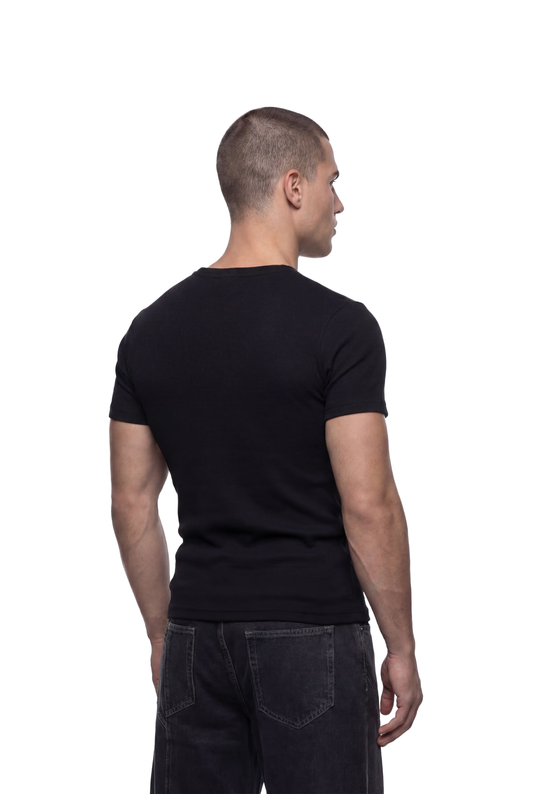 CC Core Slim Rib T-Shirt Black