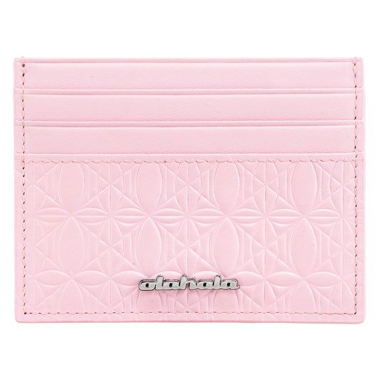CC  Leather Monogramm Cardholder Pink