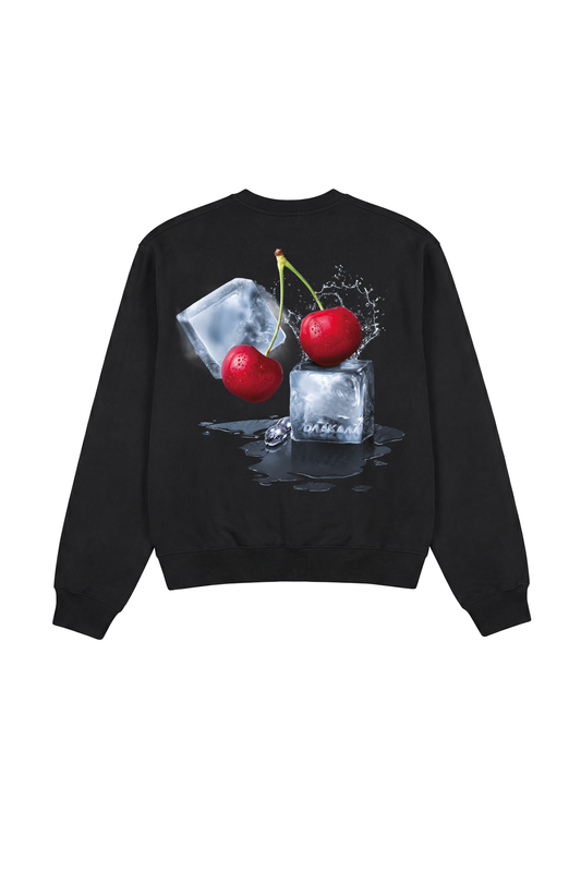 Neighbor's Cherries Sweater Black