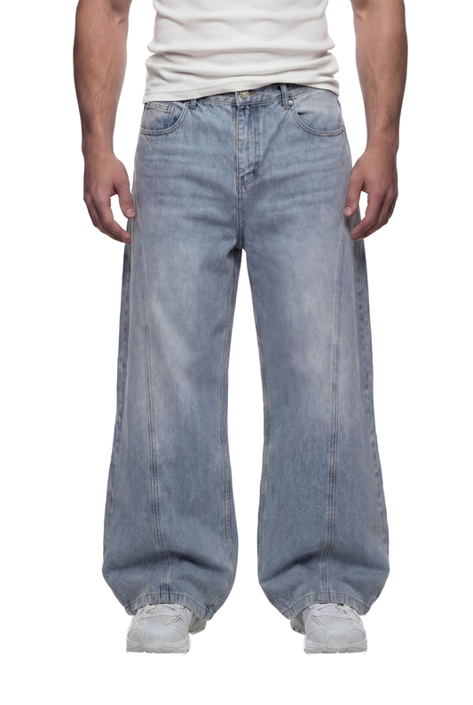 CC Core Denim Pants Loose Blue