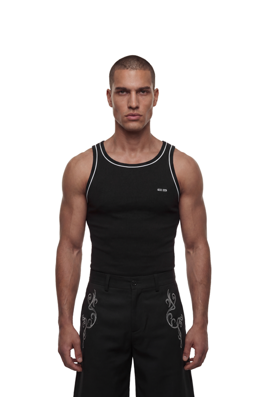 Contrast Tanktop Black