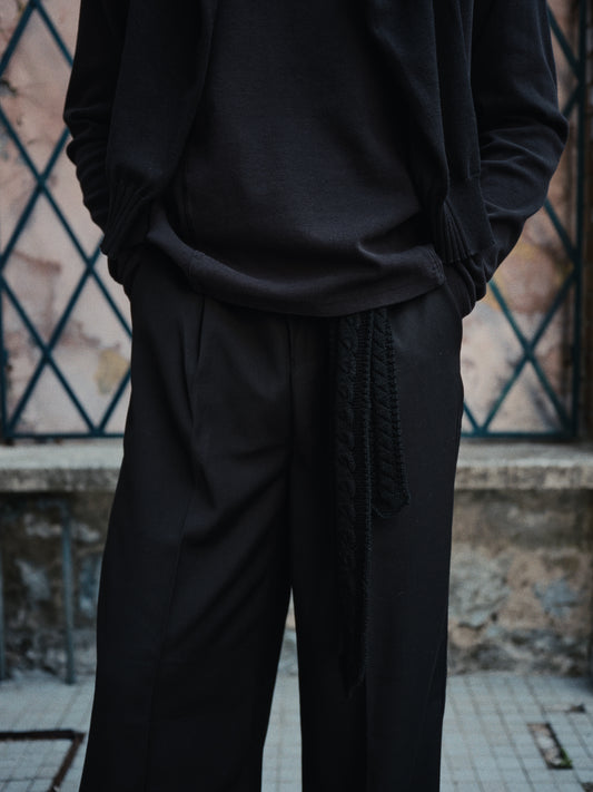 Knitted Tie black