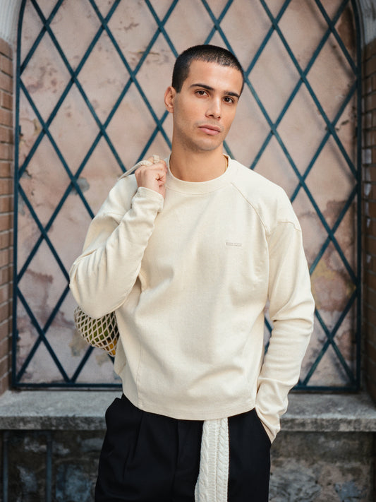 Ribbed Longsleeve beige
