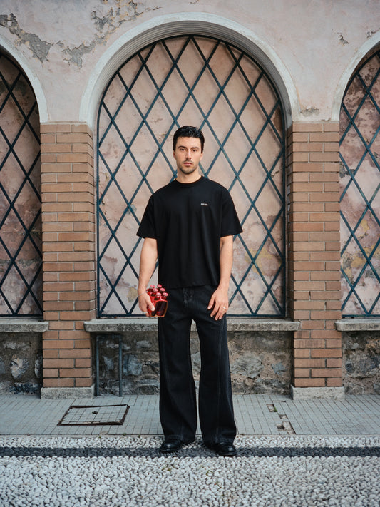 Azzurro Angel T-Shirt Black