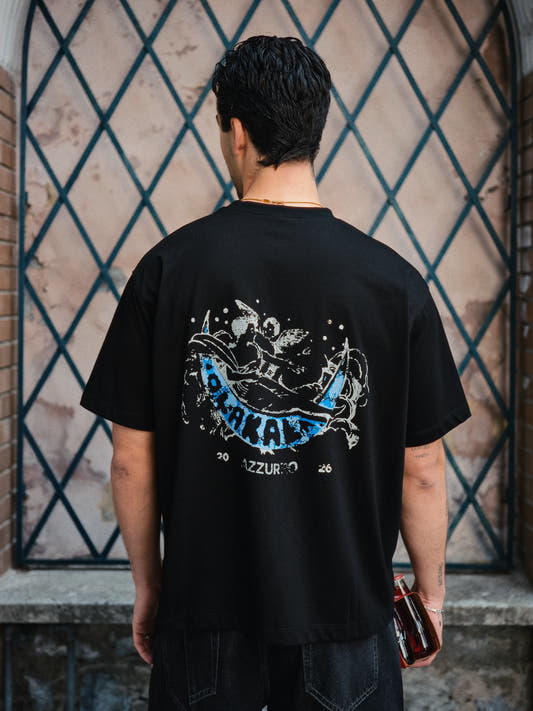 Azzurro Angel T-Shirt Black