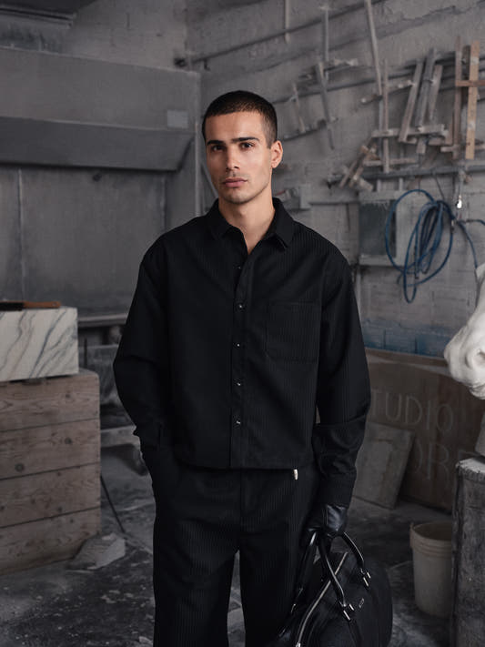 ETER Stripe Shirt Black