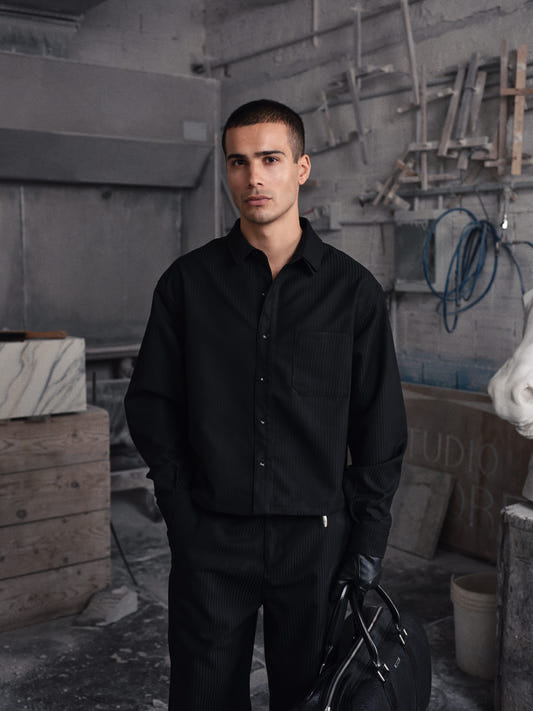 ETER Stripe Shirt Black