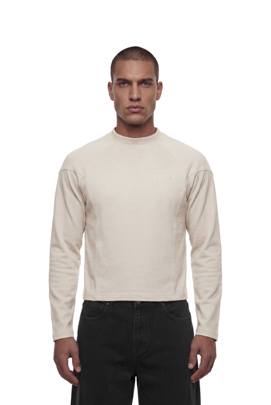 Ribbed Longsleeve beige