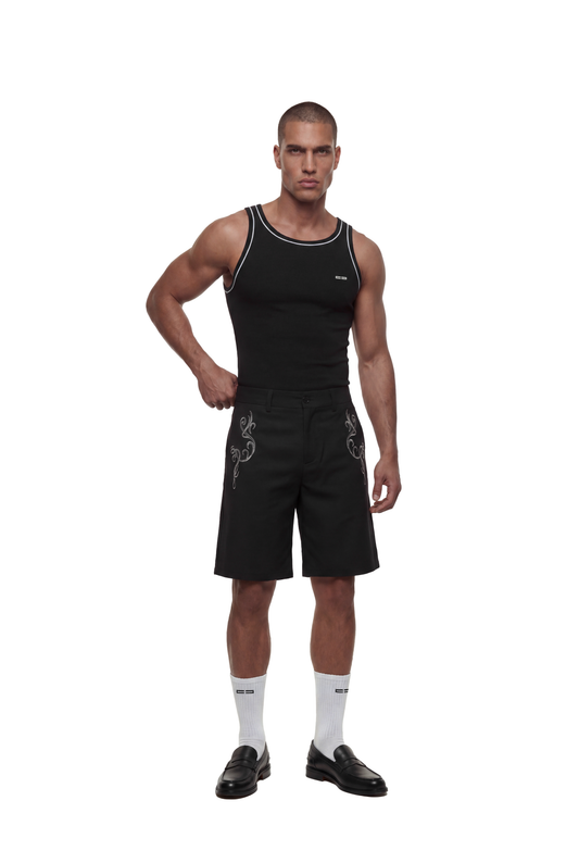 Contrast Tanktop Black