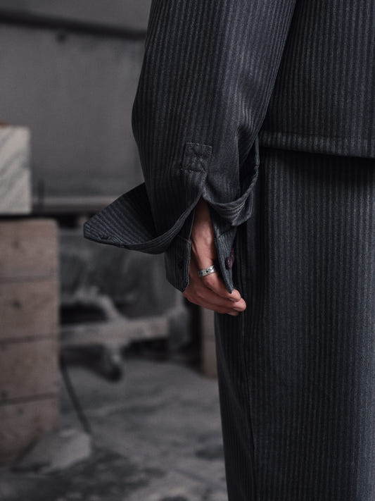 ETER Stripe Shirt Gray