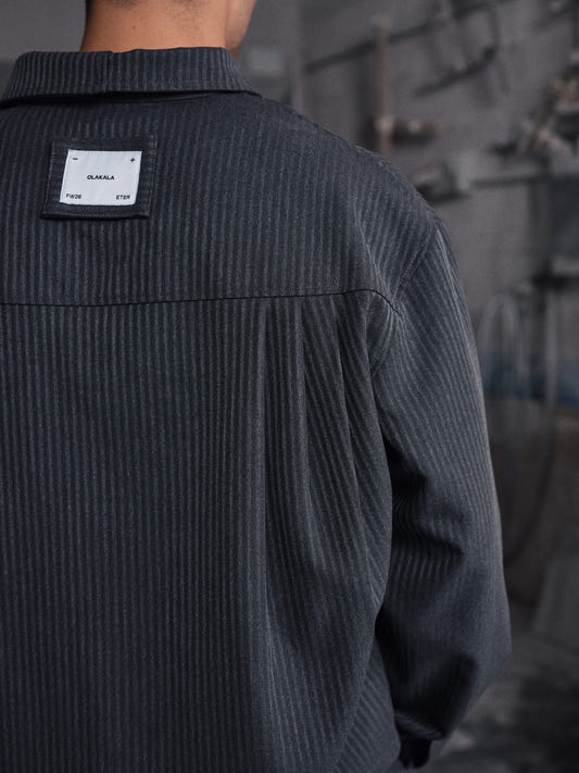 ETER Stripe Shirt Gray