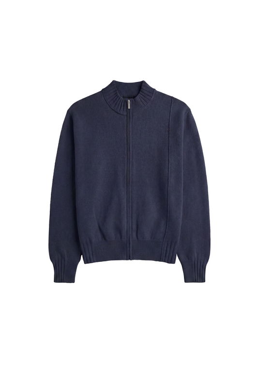 Summer Knit Jacket Navy Blue