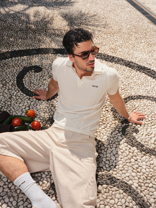 Azzurro Polo off-white