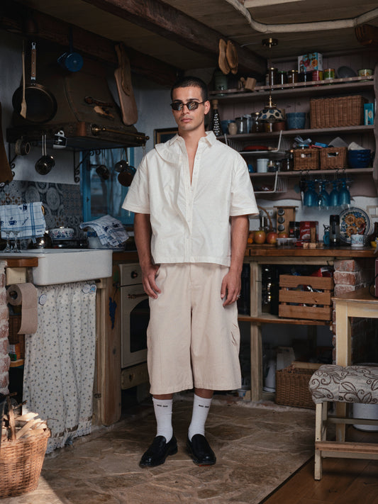 Deconstructed Short Sleeve Shirt