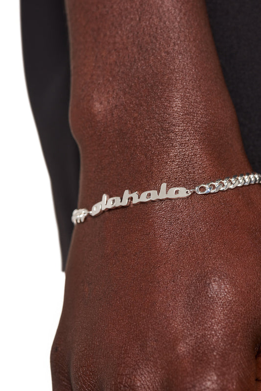 CC Logo Bracelet Silver coated