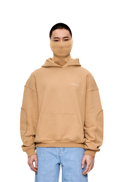 CC Mask Hoodie Beige