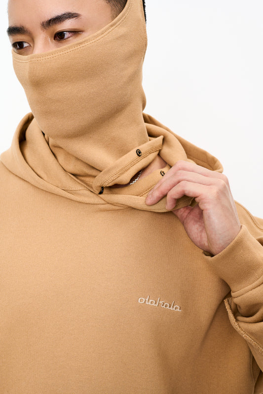 CC Mask Hoodie Beige