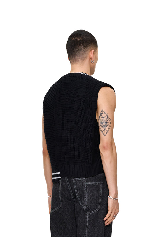 CC Knit Vest Black