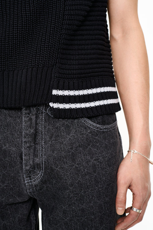 CC Knit Vest Black 