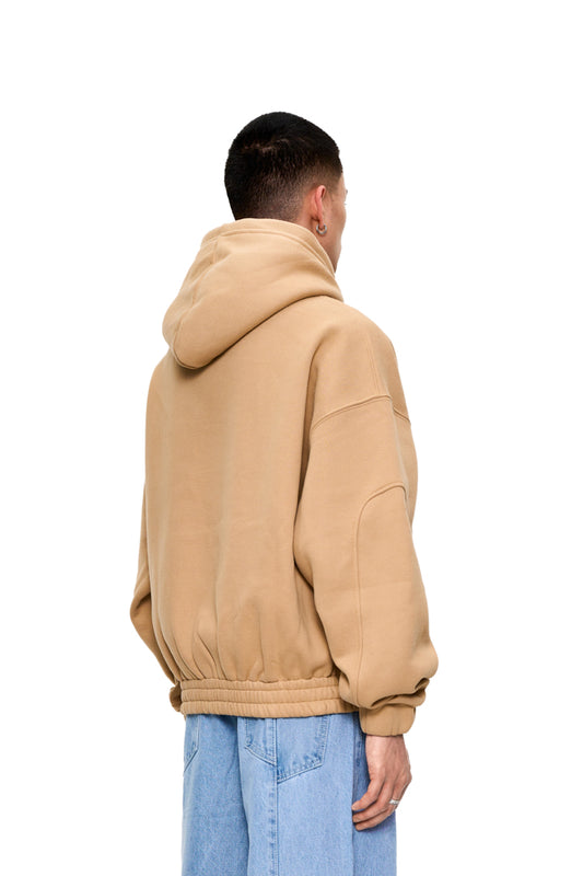 CC Zip Hoodie Beige 