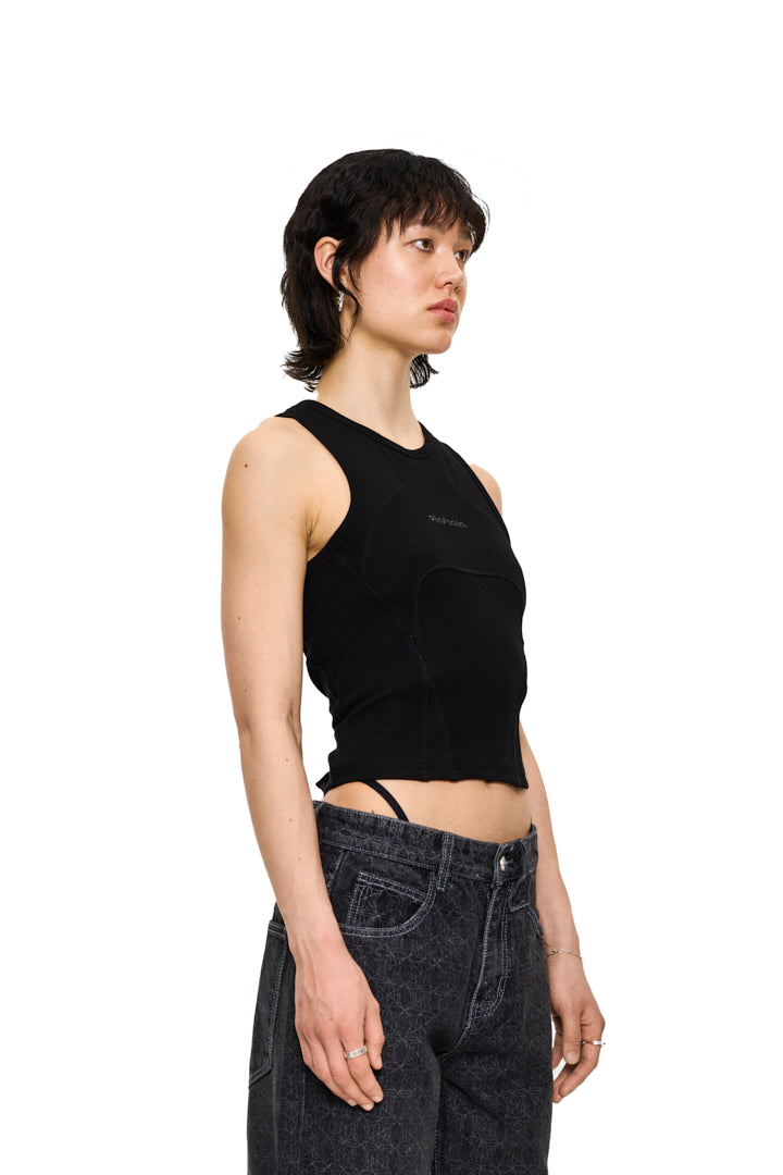 CC Anatomy Tanktop Cropped Black