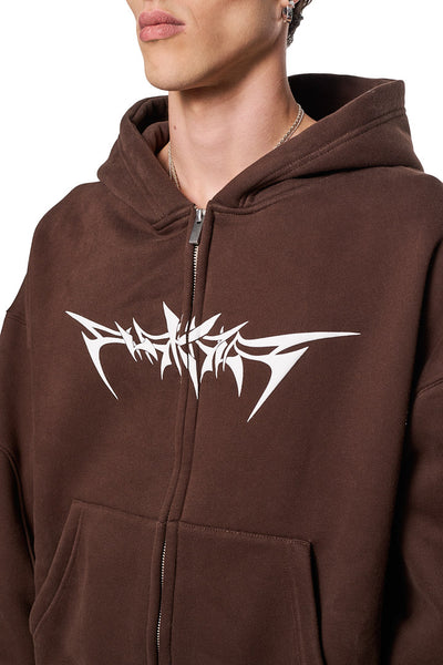 Isolation Zip Hoodie Brown
