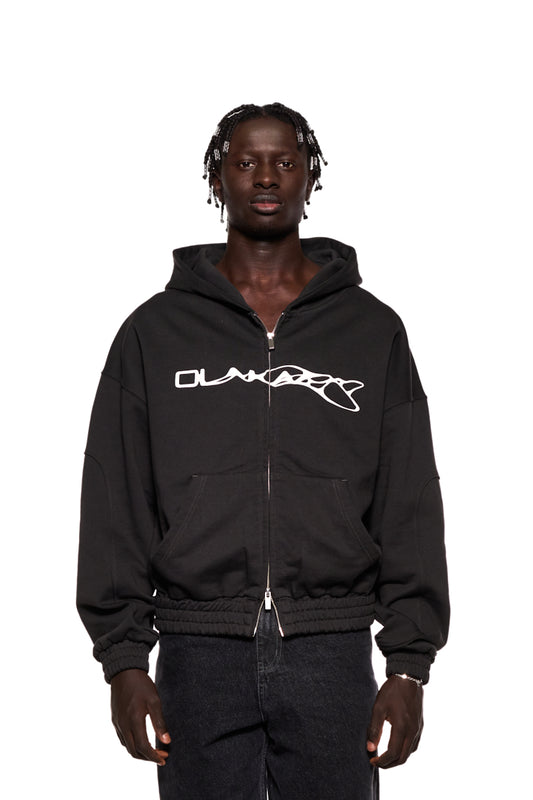 Synergy Zip Hoodie Black 