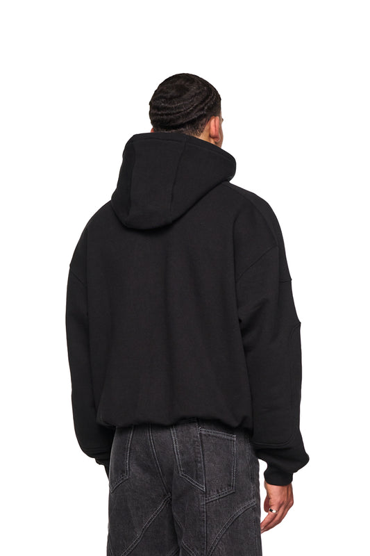 ALIEN INTEL Mask Hoodie Gray