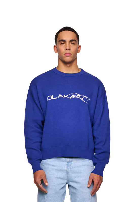 ALIEN INTEL Knit Sweater Blue