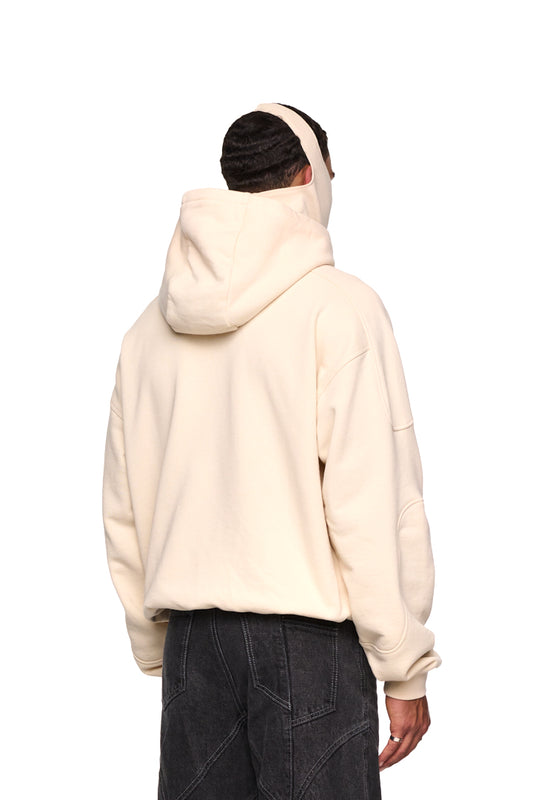 Discreet Mask Hoodie Beige 