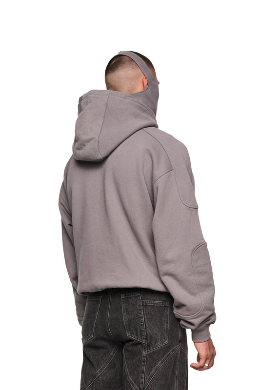 Discreet Mask Hoodie Dark Gray