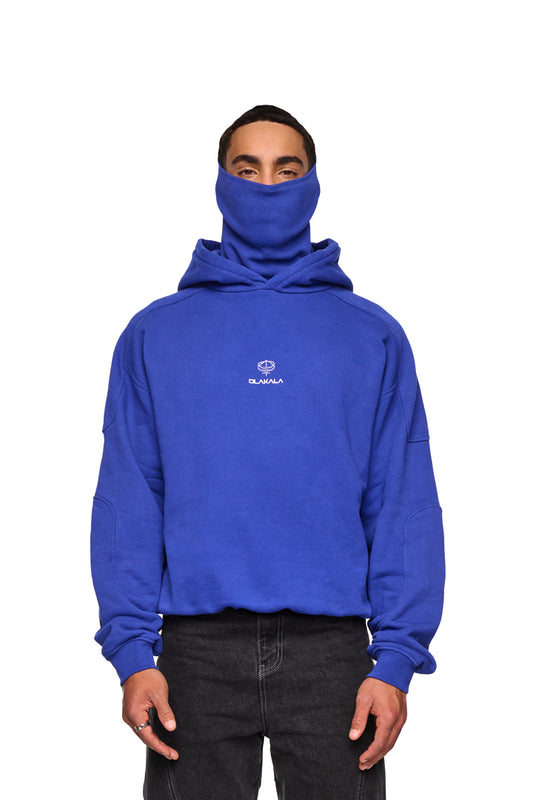 Discreet Mask Hoodie Blue 