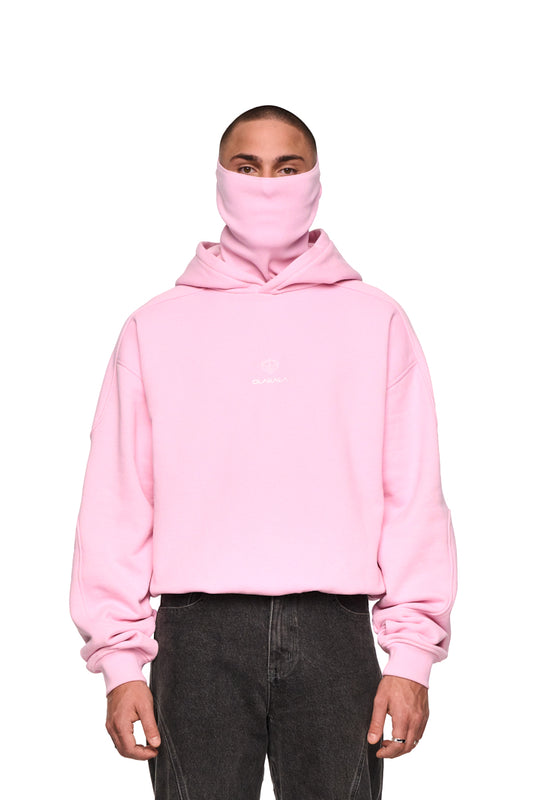 Discreet Mask Hoodie Pink