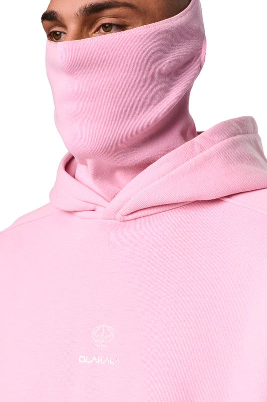 Discreet Mask Hoodie Pink 