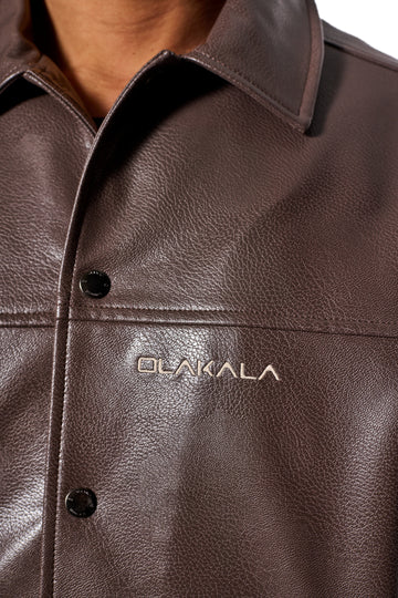 CC Leather Jacket Brown