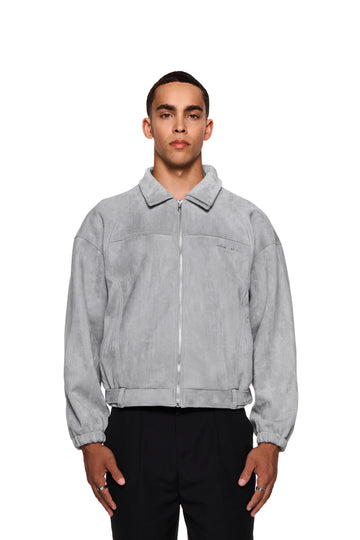 CC Anatomy Velour Jacket Light Gray