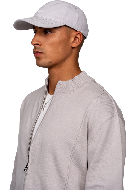 Summer Knit Jacket Light Gray