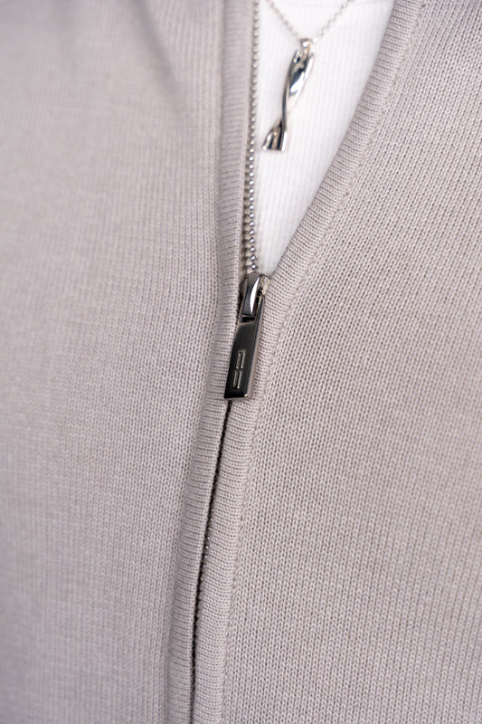 Summer Knit Jacket Light Gray