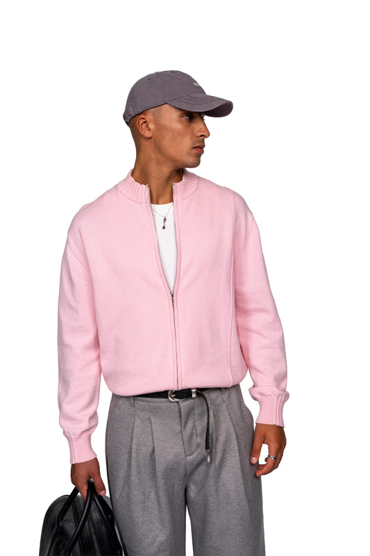 Summer Knit Jacket Pink