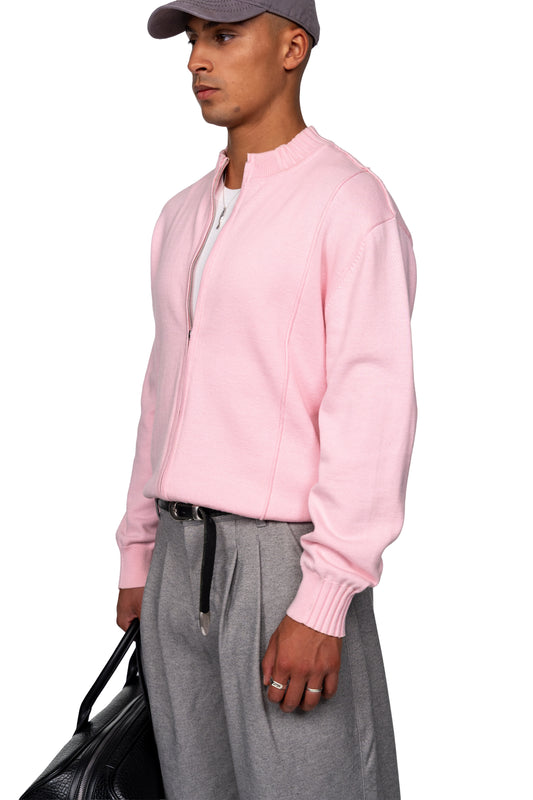 Summer Knit Jacket Pink