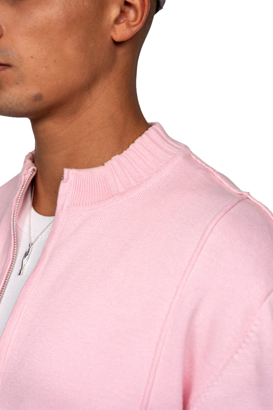 Summer Knit Jacket Pink